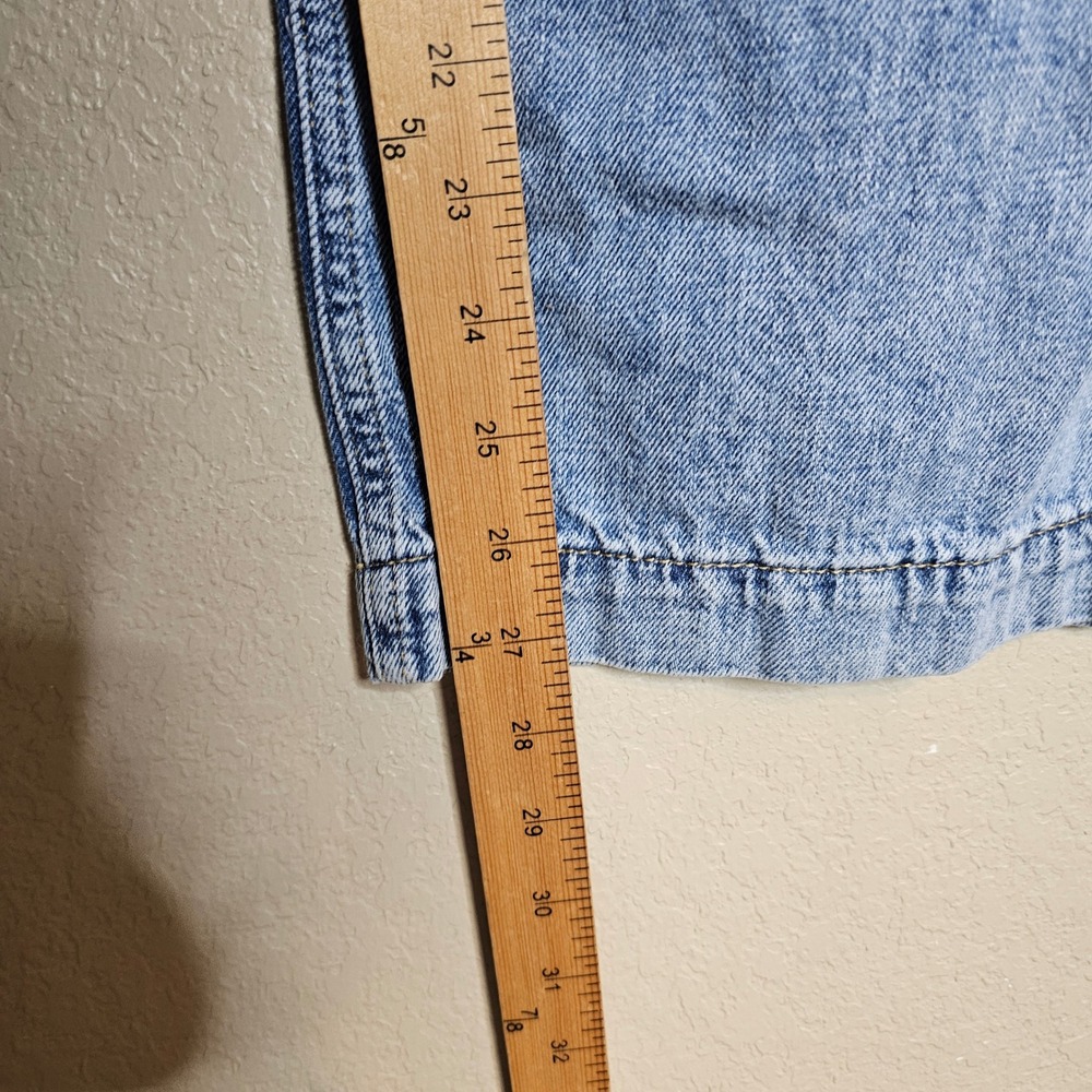 GAP Wide Leg Drawstring Denim Jeans Light Blue - Picture 7 of 10